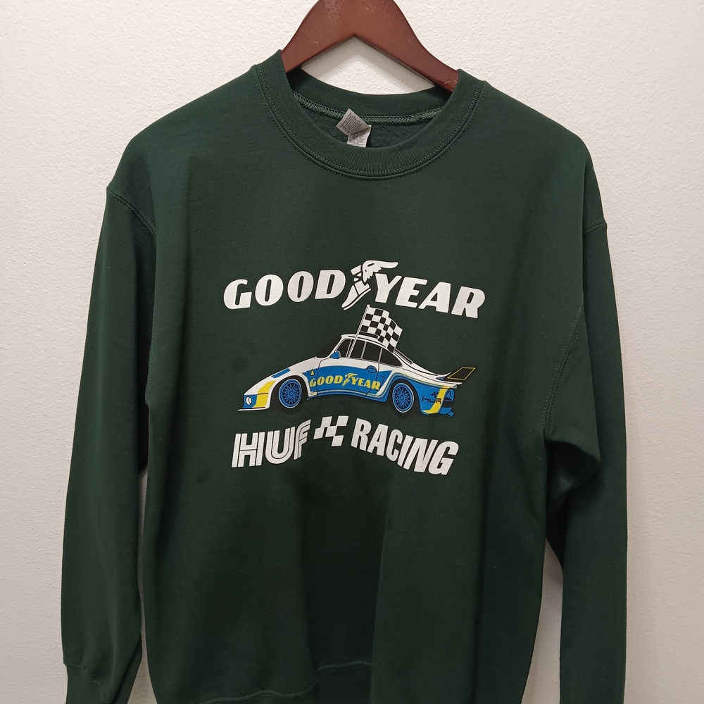 HUF Dark Green Goodyear Racing Crewneck Sweatshirt